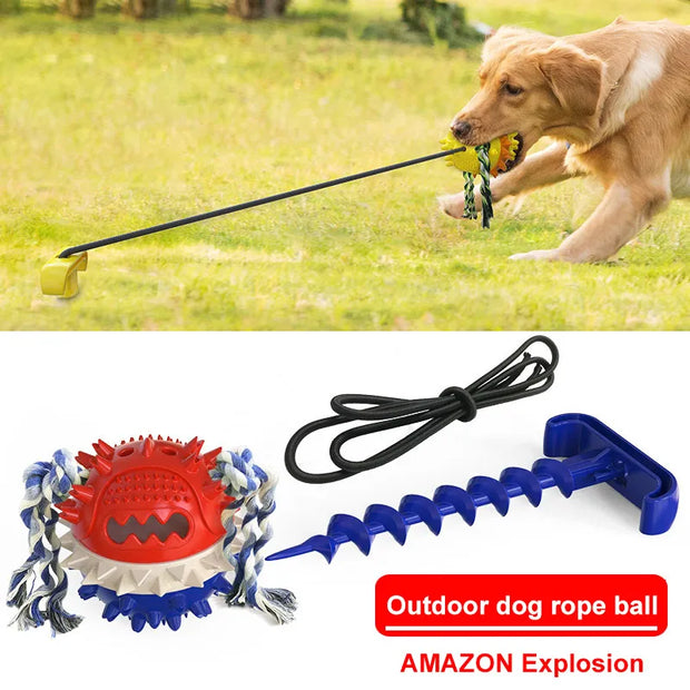 PAWROBES® Pet Outdoor Powerful Pull Rope Ball